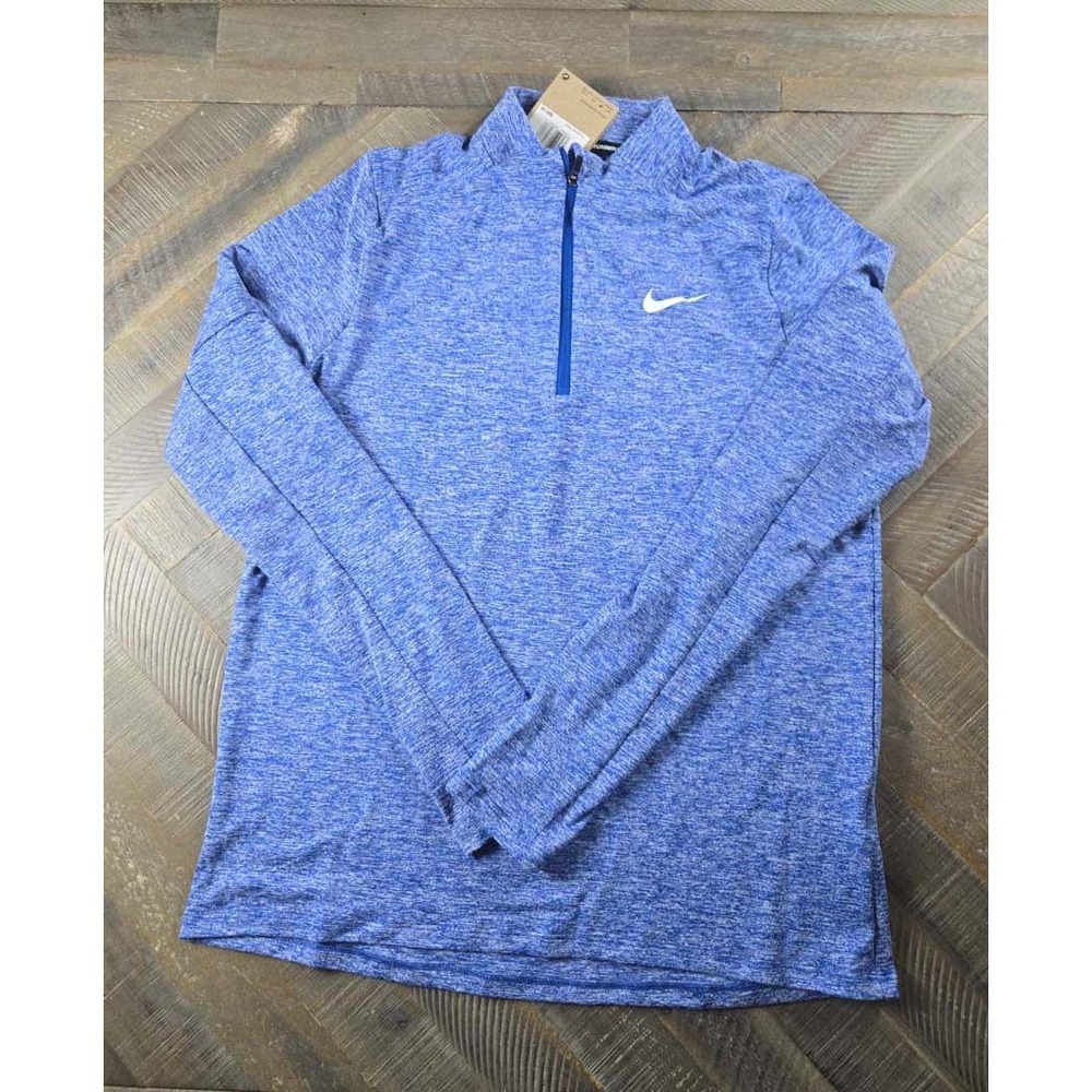 Nike Dri-Fit Element Womens Quarter Zip Running Top Space Dye DH4951-494 S NWT